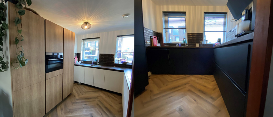 Keuken wrappen before and after